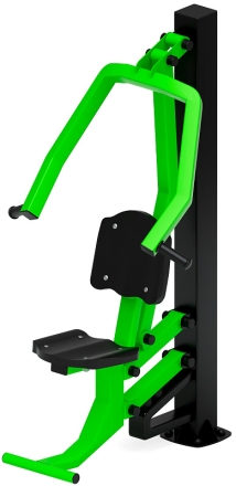 Жим от груди (зеленый) - Уличный тренажер - СТ 006-12.И1, фото 4