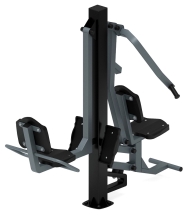 Жим ногами + жим от груди (серый) - Уличный тренажер - СТ 037-13