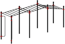 Воркаут ЛОВ 89 красный ВТ 101.11-01