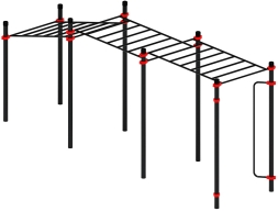 Воркаут ЛОВ 89 красный ВТ 101.11-01, фото 2 Воркаут ЛОВ 89 красный ВТ 101.11-01, фото 2