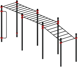 Воркаут ЛОВ 89 красный ВТ 101.11-01, фото 1 Воркаут ЛОВ 89 красный ВТ 101.11-01, фото 1
