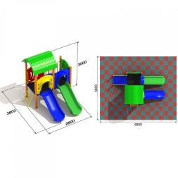 Детская площадка Лимпопо 2.1.2, фото 3 Детская площадка Лимпопо 2.1.2, фото 3