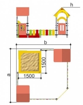 Песочный дворик Romana 109.05.00 для детской площадки Песочный дворик Romana 109.05.00 для детской площадки