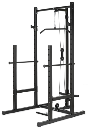 Стойка для полупреседаний с верхним и нижним блоком VictoryFit VF-B2017 (2 места), фото 1
