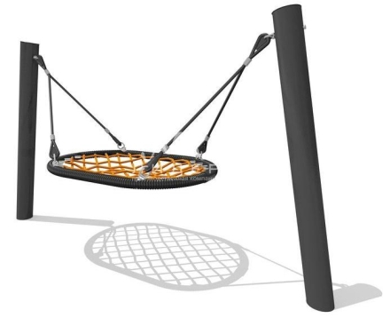 Качели Гнездо 040311 с подвесом металлические для детской площадки, фото 1