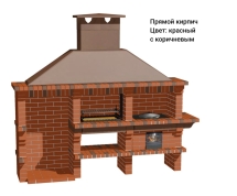 Печь Аристократ 832 Прямоугольный кирпич коричневый