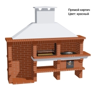 Печь Аристократ 832 Прямоугольный кирпич коричневый