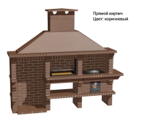 Печь Аристократ 832 Прямоугольный кирпич коричневый