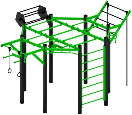 Многофункциональный спортивный комплекс (зеленый) МК 100.01-02, фото 3
