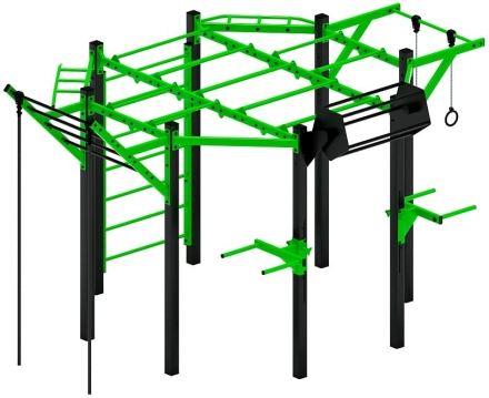 Многофункциональный спортивный комплекс (зеленый) МК 100.01-02, фото 2
