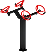Рули (положение стоя) красный - Уличный тренажер - СТ 101-11