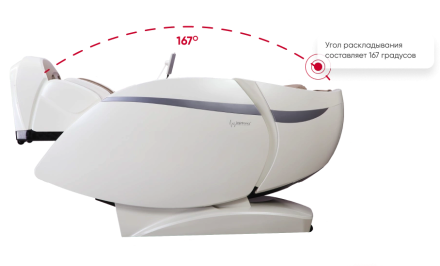 Массажное кресло с искусственным интеллектом Skyliner 3, черно-белое, фото 6
