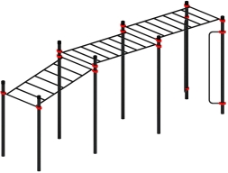 Воркаут ЛОВ 108 красный ВТ 102.11-01, фото 3 Воркаут ЛОВ 108 красный ВТ 102.11-01, фото 3