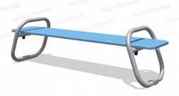 Скамейка Romana 057.56.00 без спинки для улицы, фото 4 Скамейка Romana 057.56.00 без спинки для улицы, фото 4