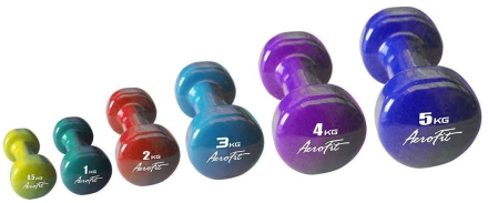 Гантель в виниловой оболочке Aerofit, 2 кг, красный, фото 1