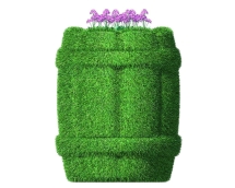 Топиари Бочка, h=60см - газон Eco