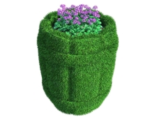 Топиари Бочка, h=60см - газон Eco