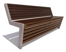 Парковая скамейка Техно, Сосна (брус 30х60) 2 м Парковая скамейка Техно, Сосна (брус 30х60) 2 м