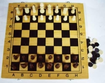 Набор 3 в 1(шахматы,шашки,нарды) шпон В2412 Набор 3 в 1(шахматы,шашки,нарды) шпон В2412