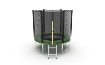 Батут с внешней сеткой и лестницей, диаметр 6ft (зеленый) EVO Jump External 6ft (Green) 