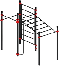 Воркаут ЛОВ 89 красный ВТ 101.12-01