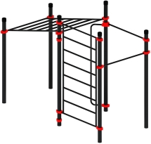 Воркаут ЛОВ 89 красный ВТ 101.12-01