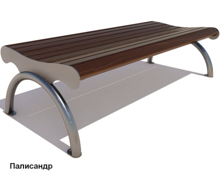 Банкетка парковая Берлин, Сосна 0,6 м, фото 3