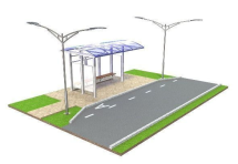 Остановка общественного транспорта с аншлагом Остановка общественного транспорта с аншлагом