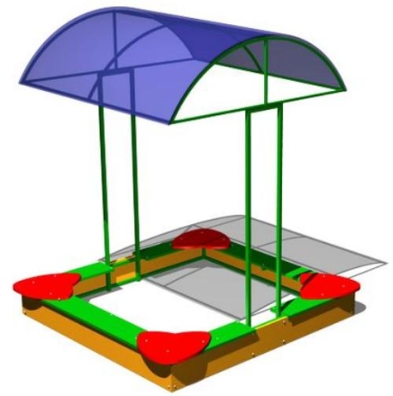 Детская песочница Тучка П033 для игровой площадки, фото 1