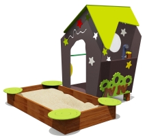 Песочный дворик Домик звездочета 05204 для детской площадки Песочный дворик Домик звездочета 05204 для детской площадки