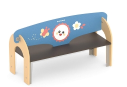 Детская скамья Romana 302.18.00-02 двусторонняя для игровой площадки, фото 1 Детская скамья Romana 302.18.00-02 двусторонняя для игровой площадки, фото 1