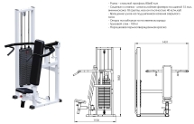 Жим вверх (Стек 100 кг) INVAR082 Жим вверх (Стек 100 кг) INVAR082