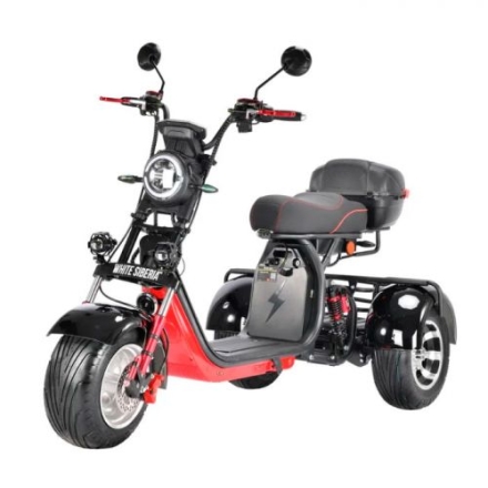 Электроскутер Citycoco WS-PRO+ trike 3000w 21ah (черный), фото 1