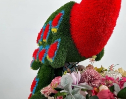 Топиари композиция Жар-птица на вазоне - газон Eco, фото 3