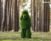 Топиари собака Пудель - газон Deluxe/Deluxe Green Топиари собака Пудель - газон Deluxe/Deluxe Green