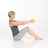 Утяжеленный мяч для пилатеса TOGU Toning Ball, 0,5 кг, желтый 