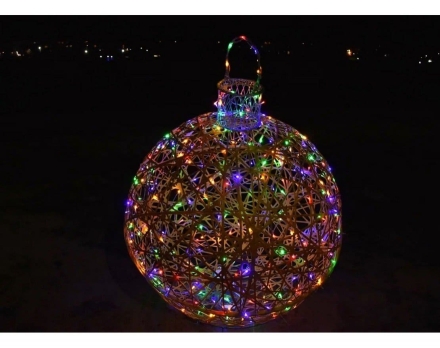 Светящаяся фигура Ёлочная игрушка на раме (диаметр 2 м), фото 2