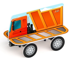 Грузовичок - Скамейка детская - МФ 41.03.04, фото 2 Грузовичок - Скамейка детская - МФ 41.03.04, фото 2