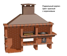 Печь Аристократ 832 Радиальный кирпич коричневый