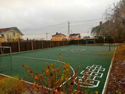 Спортивно-игровая площадка с бесшовным резиновым покрытием, фото 1