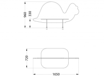 МФ 1.24 Лавочка со спинкой Черепаха МФ 1.24 Лавочка со спинкой Черепаха