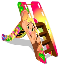 Детская горка Джунгли Г033 H=950 для игровых площадок