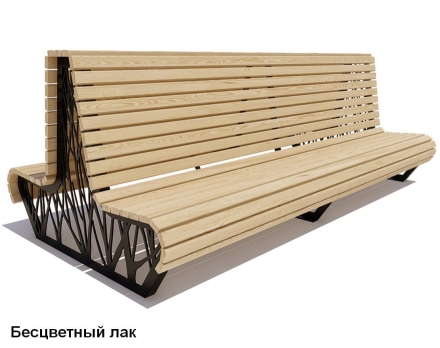 Скамейка уличная Ессентуки, Лиственница 3 м, фото 1