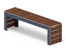 Скамья Элементарно-4 (темный дуб)