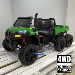 Электромобиль грузовик Т100ТТ зеленый, фото 1