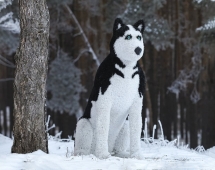 Топиари собака хаски, Бреста - газон Eco Топиари собака хаски, Бреста - газон Eco