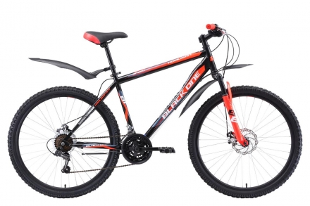 Велосипед Black One Hooligan 26 D чёрный/красный/белый 18&quot;, фото 1