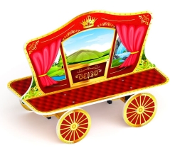 Карета - Скамейка детская - МФ 41.03.05, фото 1 Карета - Скамейка детская - МФ 41.03.05, фото 1