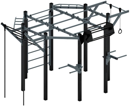 Многофункциональный спортивный комплекс (серый) МК 100.01-03, фото 1