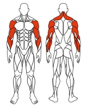 Рули (положение сидя) красный - Уличный тренажер - СТ 102-11